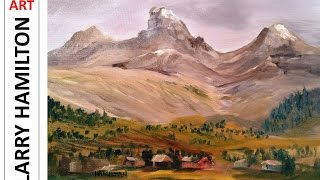 Oil Painting quotTetons From the Westquot  Paint Along LIVE with Larry Hamilton January 20 2016 [upl. by Navad]