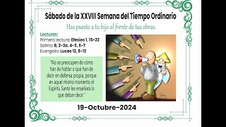 Eucaristía Sábado 19 de octubre de 2024 [upl. by Mariam595]