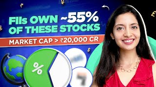 2 stocks with highest FII holdings  Market cap over ₹20000 Cr [upl. by Eserahc808]