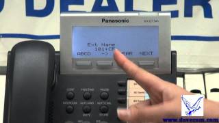 How to Change Name on Panasonic KXDT Series Phones [upl. by Ainoz225]