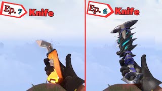 Ep7 Battlepass Knife VS Ep 6 Battlepass Knife Which is Better [upl. by Yrro]