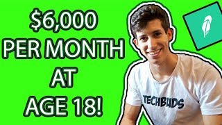 RobinHood Options Trading Strategies for Monthly Income Beginner Tutorial EASY 6000MONTH [upl. by Noelyn]