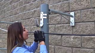 Instalación del cable totalmente dieléctrico autosoportado ADSS parte 2 [upl. by Jehius]