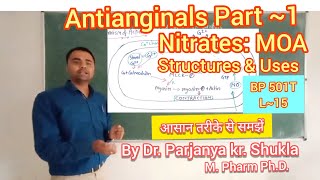 Nitrates  Antianginal Vasodilators  Mechanism of Action  Structures amp Uses  BP 501T  L15 [upl. by Lirba]