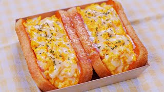 에그드랍 토스트 간단하게 만들기  Korean Egg Toast [upl. by Anilasor805]