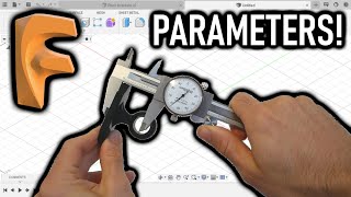 How to Use Parameters in Fusion 360 to Design Functional Parts  3D Printing [upl. by Aierdna]