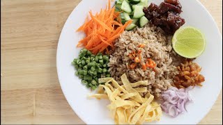 Shrimp Paste Fried Rice Recipe ข้าวคลุกกะปิ  Hot Thai Kitchen [upl. by Adnauq]