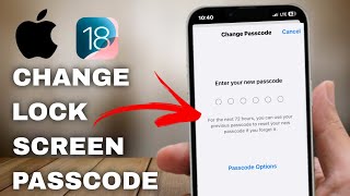 How to Change Lock Screen Passcode on iPhone iOS 18 Tutorial [upl. by Brinkema]