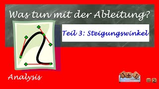 3  Was tun mit der Ableitung  Steigungswinkel [upl. by Laryssa]