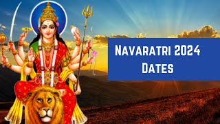 Navratri 2024 Date  When is Navratri 2024 Date  Happy Navaratri 2024 Wishes [upl. by Fancie]