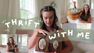 Thrift with me  cute vintage finds and home decor [upl. by Dodd]