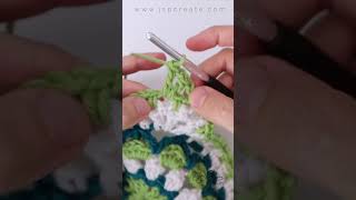 Crochet Borders Scallop V Stitch Tutorial Excerpt crochet crochettips crochetborder [upl. by Perron754]