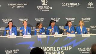 Sensational Leylah Fernandez helps Canada win Billie Jean King Cup  Press Conference [upl. by Akema384]