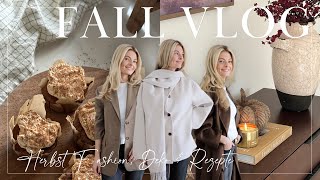 FALL VLOG  Herbst Fashion Haul Deko amp Rezepte  theglazedblonde [upl. by Dickie]