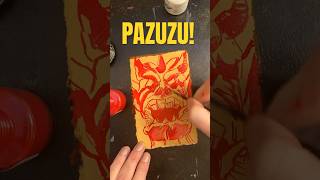 Red Ink Unleashed Sketching Pazuzu  Artistic Demon Reveal [upl. by Icram]