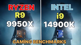 R9 9950X VS I9 14900K VS R9 7950X GAMING SYNTHETIC TEST AMD RYZEN 9950X NEW ZEN5 CPU  RTX 4090 [upl. by Enifesoj]