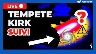 SUIVI METEO  LA TEMPETE KIRK TOUCHE LA FRANCE [upl. by Boj]