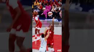 🔥 Kelsey Plum for 3  Indiana Fever vs Las Vegas Aces WNBA basketball shorts short wnba [upl. by Dunkin]