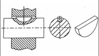 Woodruff Key in types of keys trending youtube youtuber knowledge engineeringdrawing [upl. by Cirone]