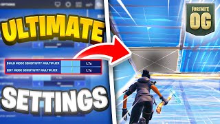 NEW Best OG Fortnite Controller SETTINGS  Sensitivity PS5XBOXPC [upl. by Anertac]