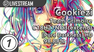 Cookiezi  Team Grimoire  C18H27NO3extend HD  9888 1 LOVED  Livestream [upl. by Jacinta]