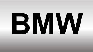 How to Pronounce BMW [upl. by Ehlke]