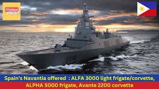 Navantia offered  ALFA 3000 light frigatecorvette ALPHA 5000 frigate Avante 2200 corvette [upl. by Fonsie]