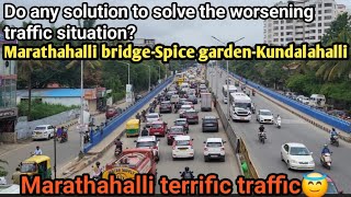 Marathahalli Traffic  Seeking relief congestion remains a painful for Bengalurians  Bengaluru [upl. by Nnylyahs801]