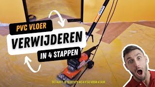 PVC vloer verwijderen 4 stappenplan [upl. by Milak]