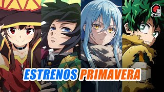 Estrenos de ANIME PRIMAVERA 2024 y donde verlos [upl. by Amalberga]