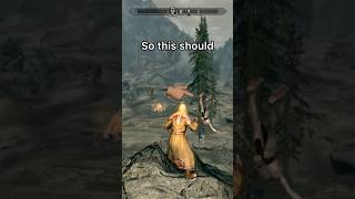 Bashing a giant against a rock in Skyrim skyrimae shorts [upl. by Velvet]