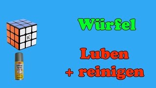 Rubiks Cube  Luben und Reinigen mit SilikonSpray  Tutorial Deutsch  CubingDE [upl. by Talbert264]