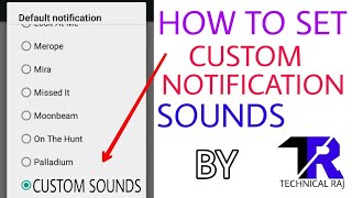 How to set Custom Notification sound in any Android phone in Hindi [upl. by Annaiuq]