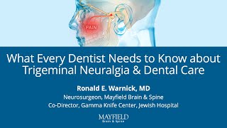 Trigeminal Neuralgia Considerations for Dentists [upl. by Terag21]