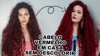 CABELO VERMELHO SEM DESCOLORIR ❤ [upl. by Esmerolda]