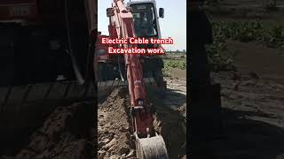 Electric Cable trench excavation work arifengrs [upl. by Ursas896]