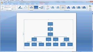 How to Make Organizational ChartLearn ms word easily [upl. by Aelahs]