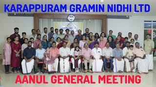 KARAPPURAM GRAMIN NIDHI LTD AANUL GENERAL MEETING 20 October 2024 [upl. by Damarra390]