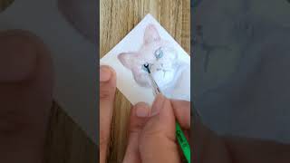 Watercolor Cat Bookmark  DIY Bookmark [upl. by Winfrid319]