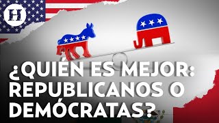 Elecciones en EU  ¿Conoces las diferencias entre Republicanos y Demócratas Aquí te las decimos [upl. by Herr]