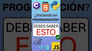 ¿Qué Lenguaje de Programación Aprender Primero 👨‍💻 programacion primerlenguaje software coding [upl. by Eima641]