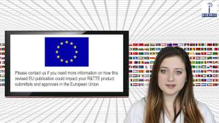 SIEMIC News  EU Commission Revises RampTTE Directive Harmonized Standards Listing [upl. by Mahmud928]