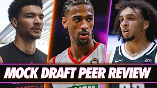 2024 NBA Mock Draft Peer Review 32124 [upl. by Berard775]