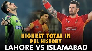 Highest Total in PSL History  Highlights  Lahore vs Islamabad  HBLPSL  MB2L [upl. by Christalle125]