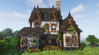 Minecraft How to Build a Big House Tutorial [upl. by Ahsimed601]