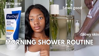 Fresh florals SHOWER ROUTINE  oral care skincare body care perfume ✨🤍 [upl. by Aurea]