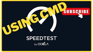 Take Ookla speedtest via command prompt using speedtest CLI [upl. by Ennaillek]