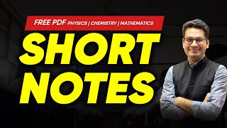 Short Notes for Physics Chemistry amp Mathematics  FREE PDF  Anup Sir  MARKS App [upl. by Ahsinyd319]