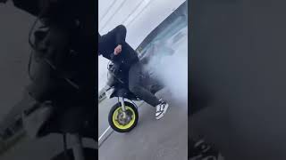 Smoky Gilera Runner 172cc Burnout with DDL exhaust 🤯🔥 shorts gilerahittaz [upl. by Leahcimdivad]