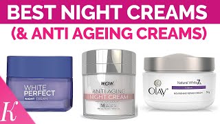 10 Best Night Creams amp Anti Ageing Creams  Best Cream for Glowing Skin [upl. by Ahsile885]